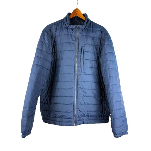 Gorpcore Sporty Utility Outdoors Navy Blue Insulated GAP Puffer Jacket Men's XL - Picture 2 of 11